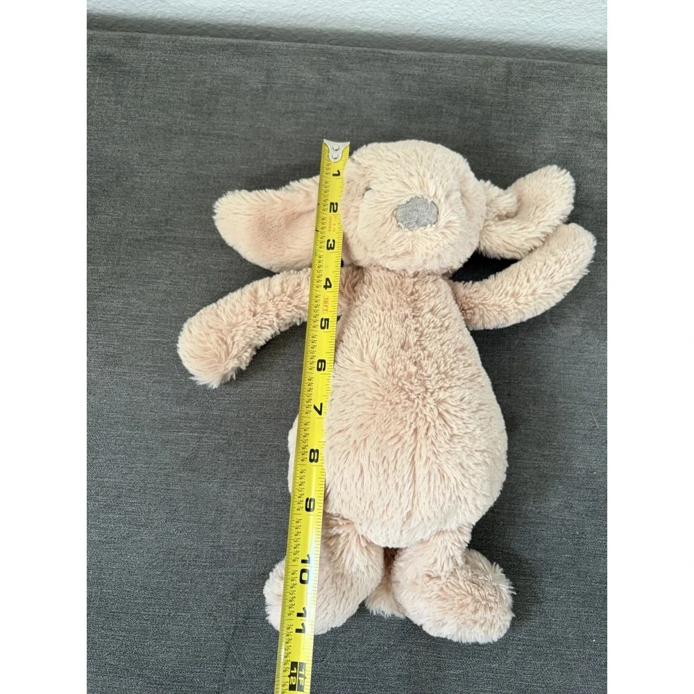 Jellycat Bashful Luxe Puppy Orlando Gold Tag, Shimmer Nose 12